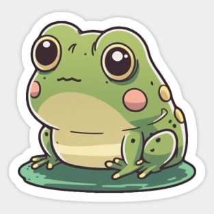 Cartoon Frog Sticker